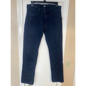 Men’s Paige Brand Slim Straight Federal Dark Wash Jeans in color Inkwell .